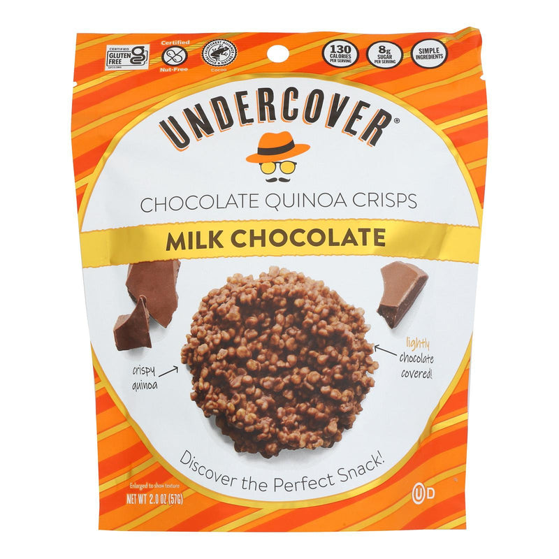 Undercover Quinoa - Crispy Quinoa Milk Choco - Case Of 12 - 2 Oz - Orca Market