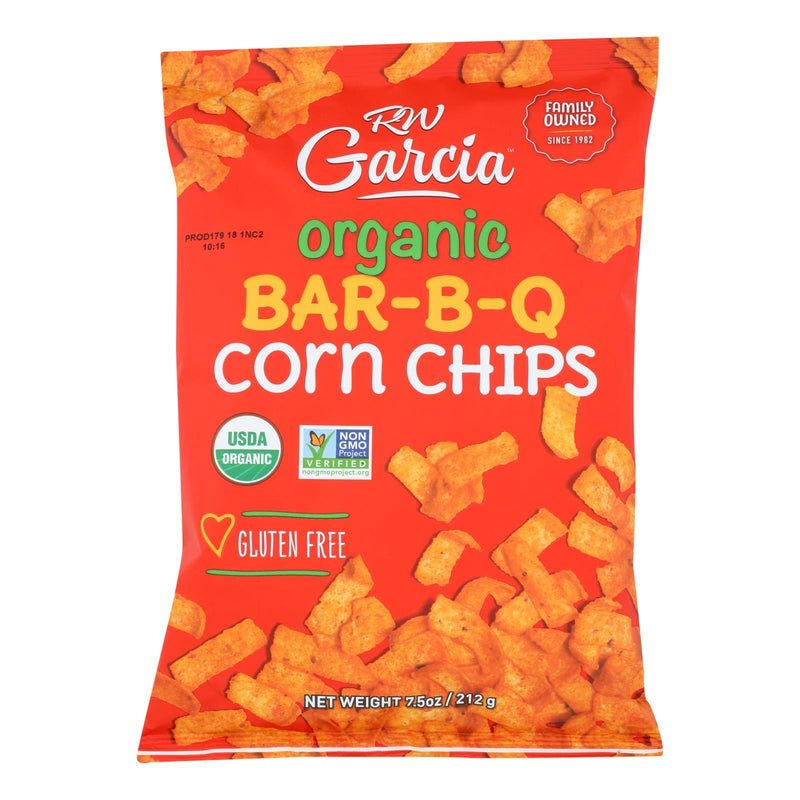 R. W. Garcia Organic Bar-b-q Corn Chips - Case Of 12 - 7.5 Oz - Orca Market