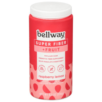 Bellway - Super Fiber + Fruit Powder Lemon Raspberry - Case Of 4-8.3 Ounces - Orca Market