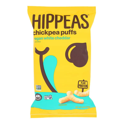 Hippeas - Chickpea Puff White Cheddar - Case Of 12 - 4 Ounces - Orca Market