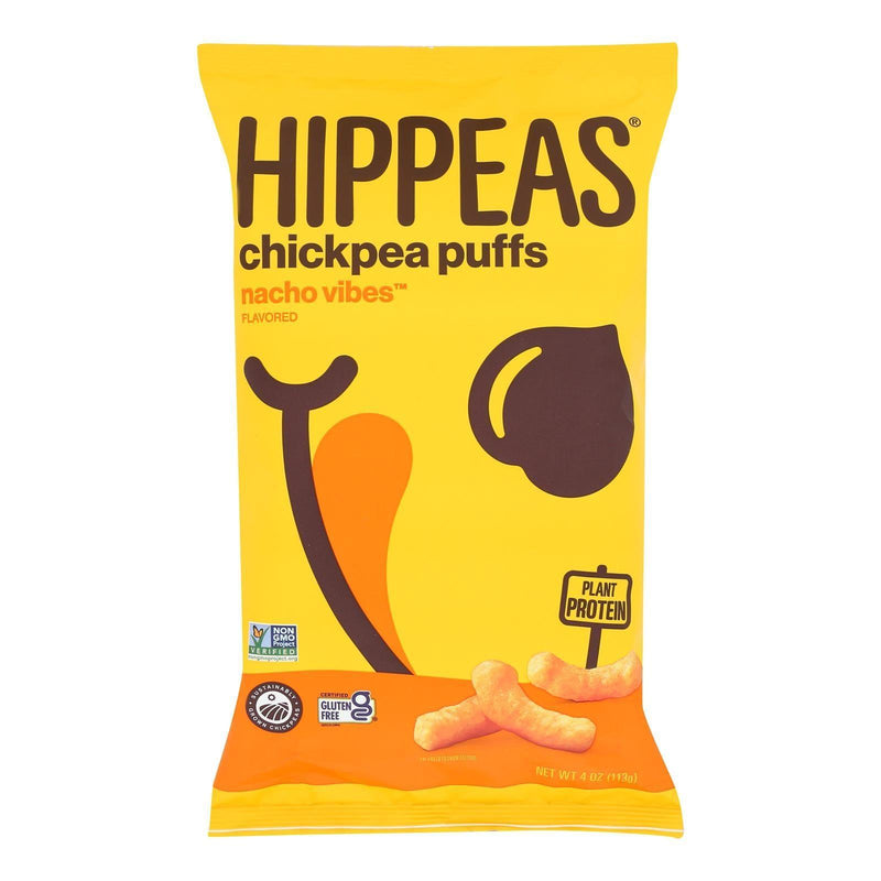 Hippeas - Chickpea Puff Nacho Vibes - Case Of 12 - 4 Ounces - Orca Market