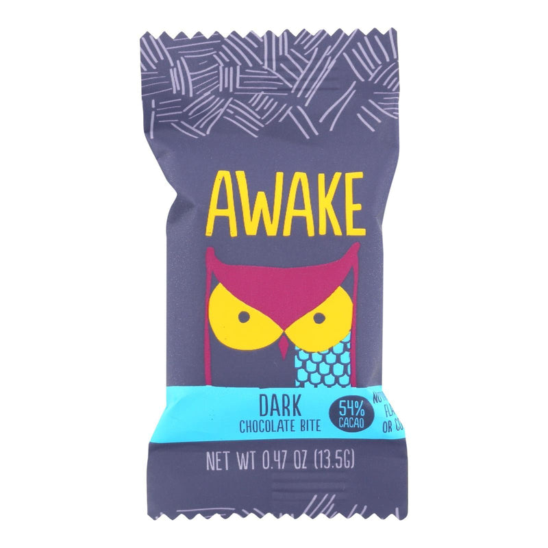 Awake Chocolate - Bites Dark Chocolate - Case Of 50 - 0.47 Ounces - Orca Market