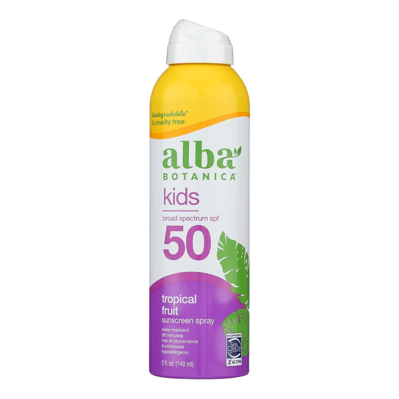 Alba Botanica - Sunscreen Spray Kids Spf 50 - 1 Each-5 Fluid Ounces - Orca Market