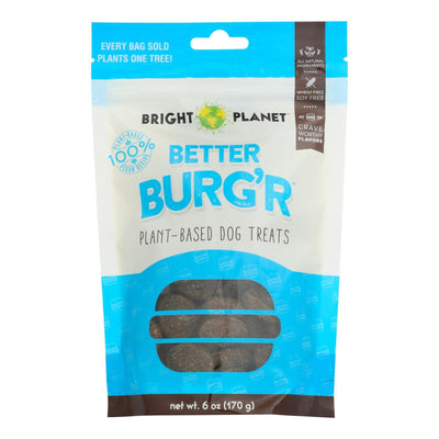 Bright Planet - Dog Treat Better Burger - Case Of 12 - 6 Ounces - Orca Market