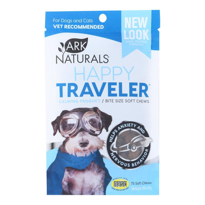 Ark Naturals - Happy Traveler Cat Dog Chew - Case Of 6 - 1.98 Fluid Ounces - Orca Market