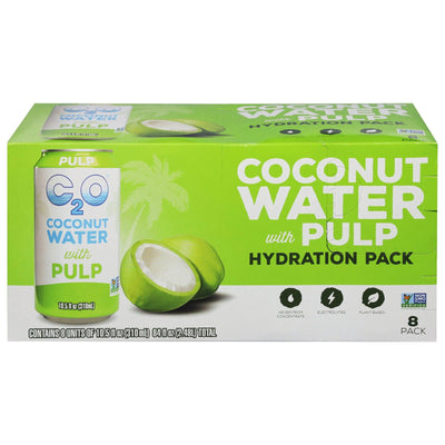 C2o Pure Coconut Water - Coconut Water With Pulp - Case Of 3-8/10.5 Ounces - Orca Market