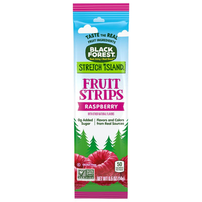 Black Forest Stretch Island - Fruit Strips Raspberry - Case Of 30-0.5 Ounces - Orca Market