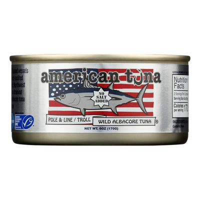 American Tuna - Tuna Wild Albacore No Salt - Case Of 12-5 Ounces - Orca Market