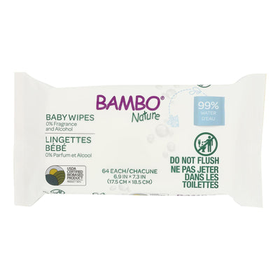 Bambo Nature - Wipes Baby 99% Water - Case Of 12-64 Count - Orca Market