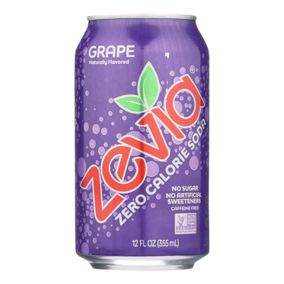 Zevia - Soda Grape Zero Calorie Can - Case Of 4-6/12 Fluid Ounces - Orca Market