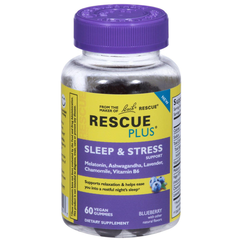 Rescue - Sleep Stress Support Gummy Blueberry - 1 Each-60 Count - Orca Market