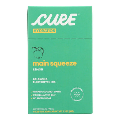 Cure Hydration - Hydrating Drink Mix Lemonade - 1 Each-8/0.26 Ounces - Orca Market