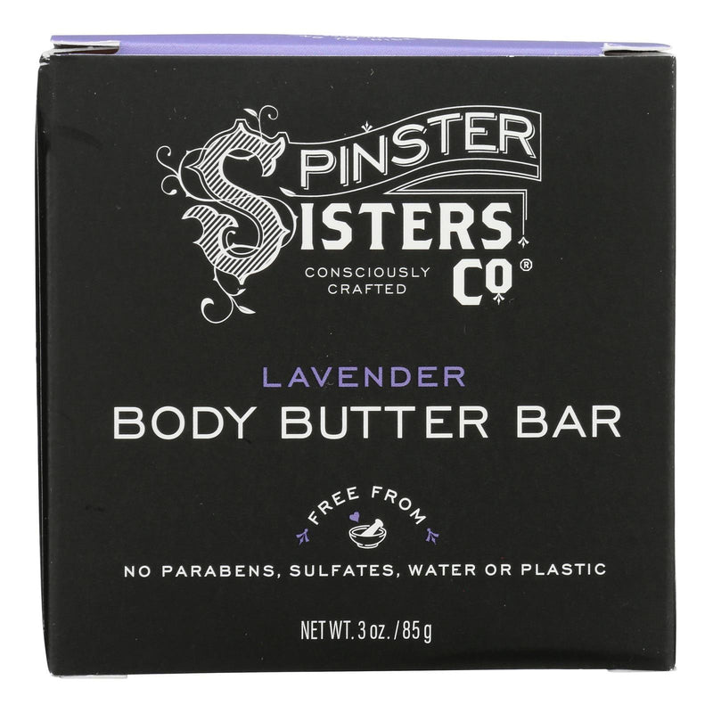 Spinster Sisters Company - Body Butter Bar Lavender - 1 Each-3 Ounces - Orca Market