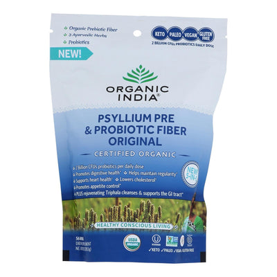 Organic India - Psyllium Organic Prebiotic/probiotic Fiber Organic - Case Of 12-10 Ounces - Orca Market