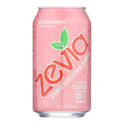 Zevia - Strawberry Soda Zero Calorie - Case Of 4-6/12 Fluid Ounces - Orca Market