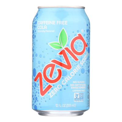 Zevia - Soda Cola Cafe Free Zero Calorie - Case Of 4-6/12 Fluid Ounces - Orca Market