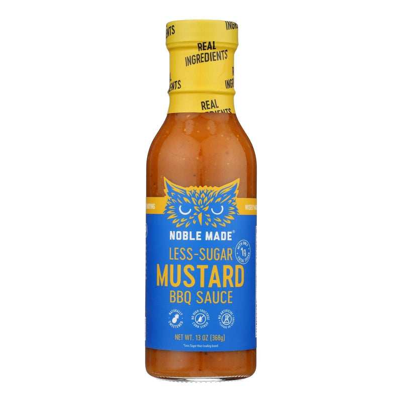 Noble Made - Sauce Barbecue Mustard Low-sugar - Case Of 6-13 Ounce - Orca Market