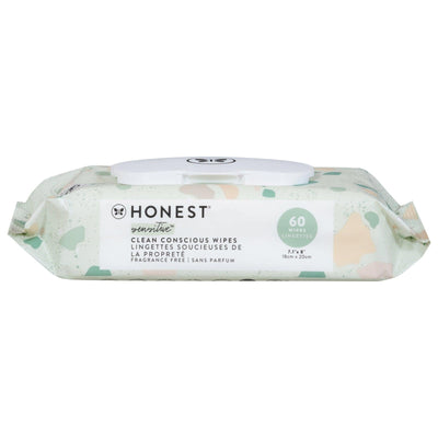 The Honest Company - Wipes Printed Geometric Mood - 1 Each-60 Count - Orca Market