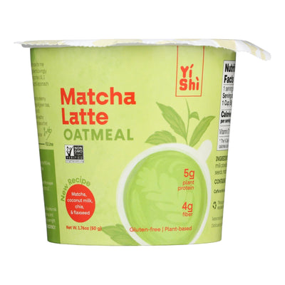 Yishi - Oatmeal Cup Matcha Latte - Case Of 6 - 1.76 Ounces - Orca Market