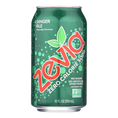 Zevia - Soda Ginger Ale Zero Calorie Can - Case Of 4-6/12 Fluid Ounces - Orca Market