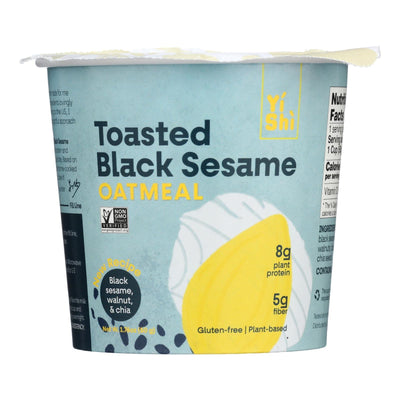 Yishi - Oatmeal Cup Toasted Black Sesame - Case Of 6 - 1.76 Ounces - Orca Market