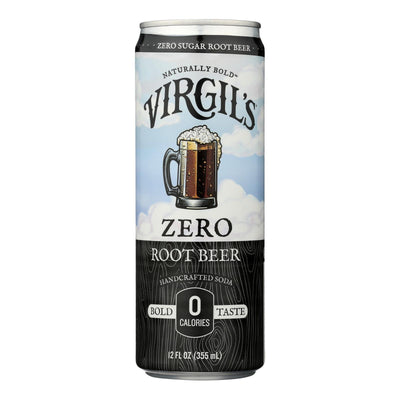 Virgil's - Soda Zero Sugar Root Beer Can - Case Of 6-4/12 Fluid Ounces - Orca Market