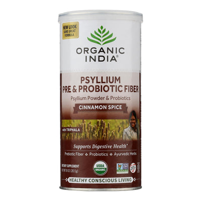 Organic India - Psyllium Organic Prebiotic/probiotic Cinnamon - Case Of 12 - 10 Ounces - Orca Market