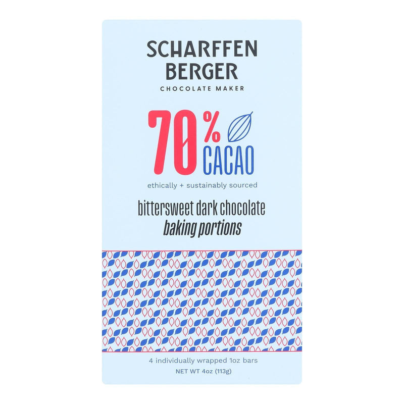 Scharffen Berger - Baking Chocolate Bittersweet - Case Of 12-4 Ounces - Orca Market