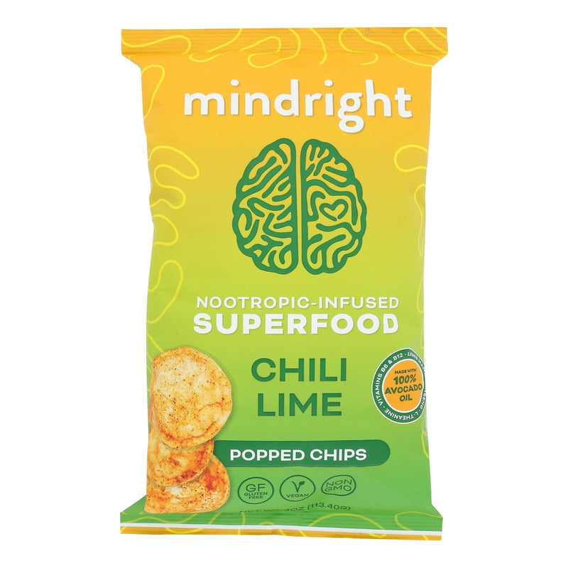 Mindright - Popped Chips Chili Lime - Case Of 12 - 4 Ounces - Orca Market