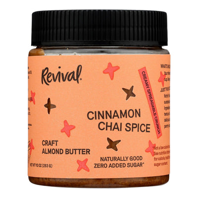 Revival - Almond Butter Cinnamon Chai Spice - Case Of 6-10 Ounces - Orca Market