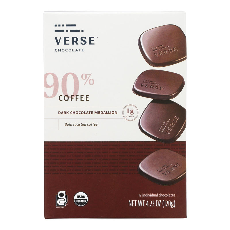 Verse Chocolate - Chocolate Dark Coffee - Case Of 6 - 4.23 Ounces - Orca Market