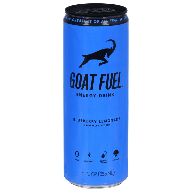 G.o.a.t. Fuel - Energy Drink Blueberry Lemonade - Case Of 12-12 Fluid Ounces - Orca Market