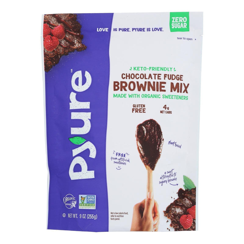 Pyure - Brownie Mix Organic Chocolate Fudge Sugar Free - Case Of 6-9 Ounces - Orca Market