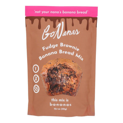 Gonanas - Mixed Banana Bread Fudge Brownie - Case Of 6 - 12.4 Ounces - Orca Market