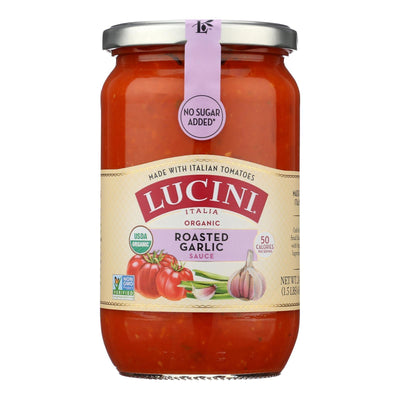 Lucini Italia - Sauce Organic Roasted Garlic Marinara - Case Of 6 - 24 Ounce - Orca Market