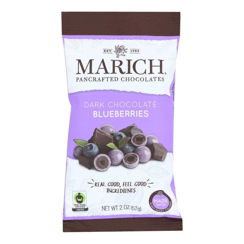 Marich - Dark Chocolate Blueberries - Case Of 12 - 2 Ounces - Orca Market