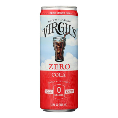 Virgil's - Soda Zero Sugar Cola Can - Case Of 6-4/12 Fluid Ounces - Orca Market