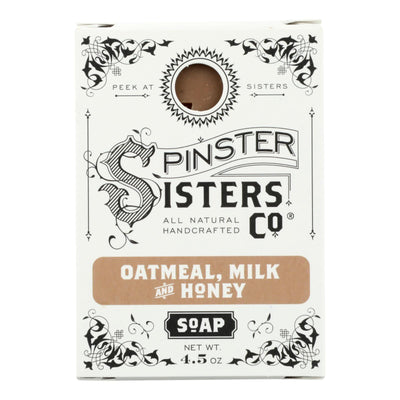 Spinster Sisters Company - Soap Bar Oatmeal Milk Honey - 1 Each-4.5 Ounces - Orca Market