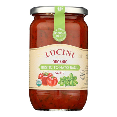 Lucini Italia - Pasta Sauce Organic Tomato Basil - Case Of 6 - 24 Ounces - Orca Market