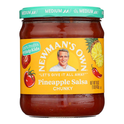 Newman's Own - Salsa Pineapple - Case Of 8-16 Ounces - Orca Market