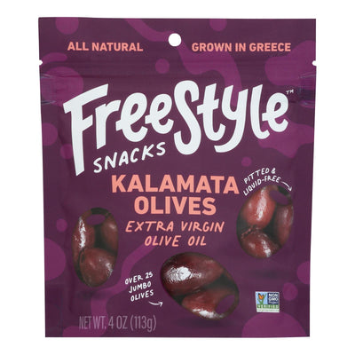 Freestyle Snacking - Olives Kalamata Extra Virgin Olive Oil - Case Of 6-4 Ounces - Orca Market