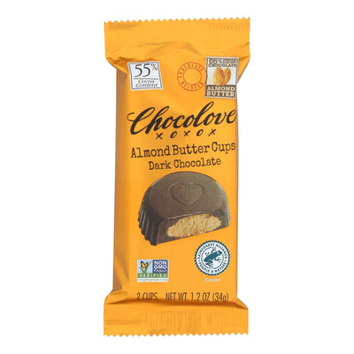 Chocolove - Cup Almond Butter Dark Chocolate - Case Of 10-1.2 Ounces - Orca Market