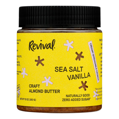 Revival - Almond Butter Vanilla Sea Salt - Case Of 6-10 Ounces - Orca Market