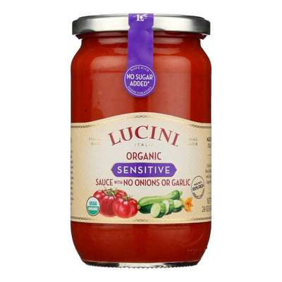 Lucini Italia - Pasta Sauce Organic Sensitive - Case Of 6-12 Oz - Orca Market