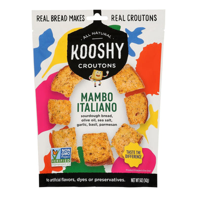 Kooshy Croutons - Croutons Mambo Italian - Case Of 6-5 Ounces - Orca Market