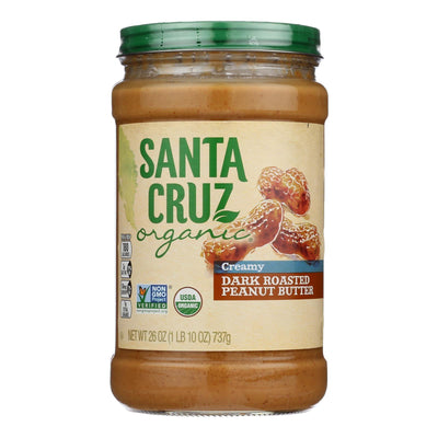 Santa Cruz Organic - Peanut Butter Organic Dark Roast Creamy - Case Of 6-26 Ounces - Orca Market