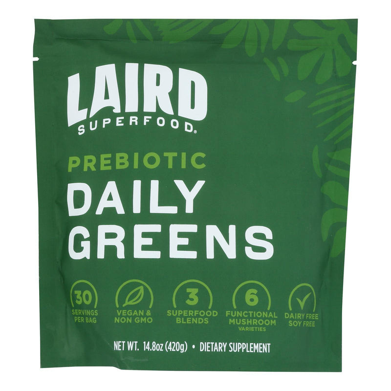 Laird Superfood - Daily Greens Organic Prebiotic - Each Of 6-14.8 Ounces - Orca Market