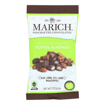 Marich - Almonds Toffee Milk Chocolate - Case Of 12 - 2 Ounces - Orca Market