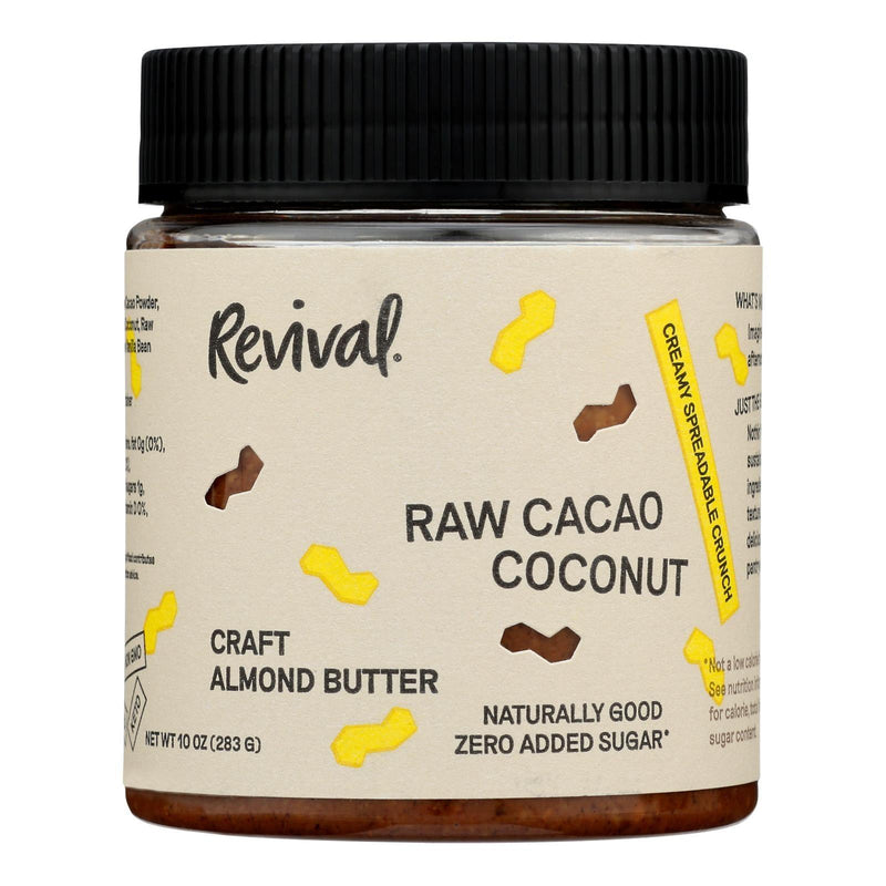 Revival - Almond Butter Raw Cacao Coconut - Case Of 6-10 Ounces - Orca Market