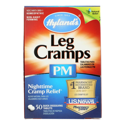 Hyland's - Leg Cramp Relief Pm - Case Of 3-50 Tablets - Orca Market